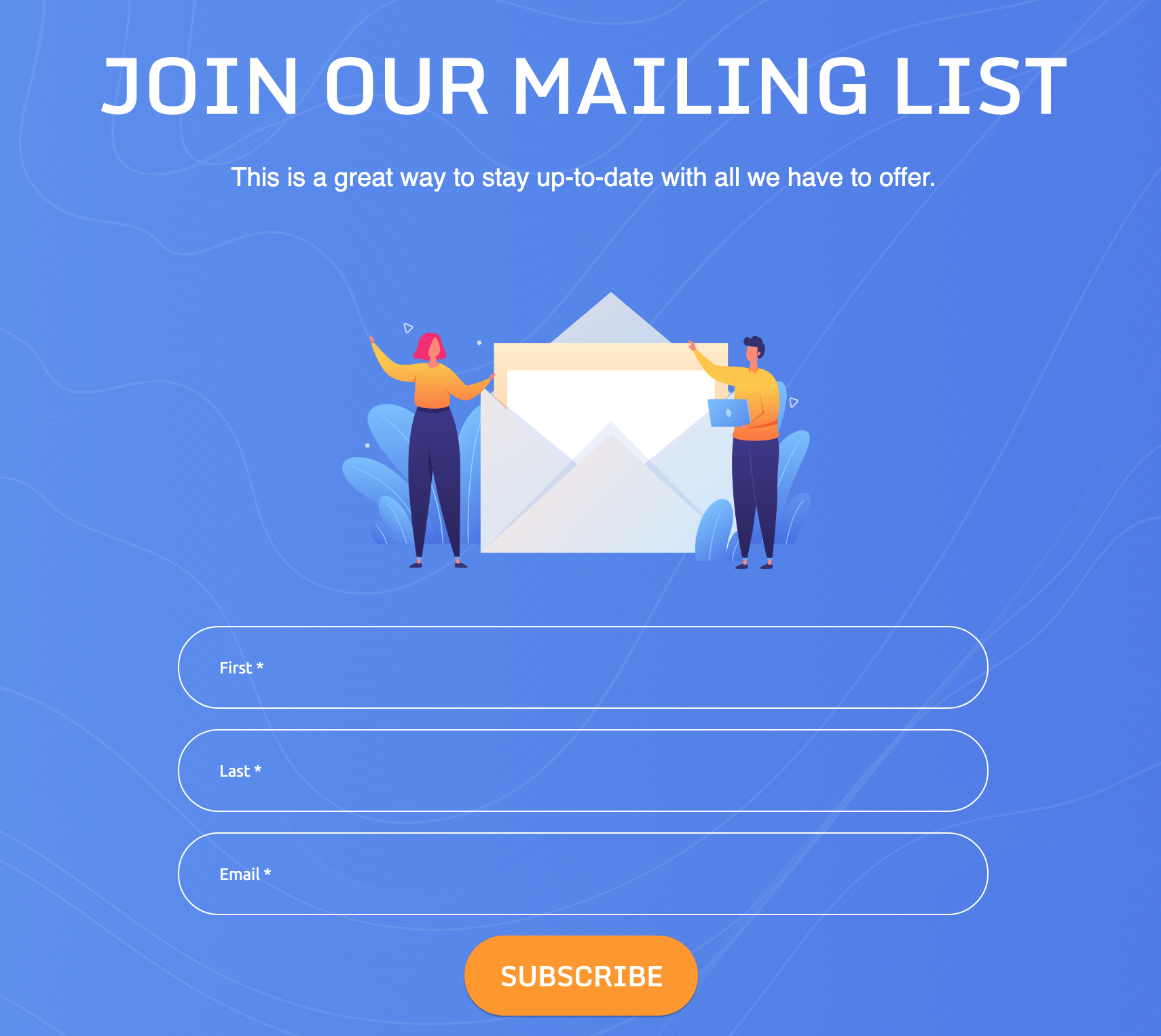 Join Our Mailing List Examples